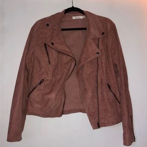 Ark and Co. Rose Suede Moto Jacket